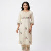Hand Embroidered Cotton Kurta Set for Women | Floral Design | Soft Ethnic Wear | Elegant Daily & Festive Outfit